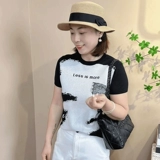 Шелковая тонкая летняя футболка для матери, изысканный стиль