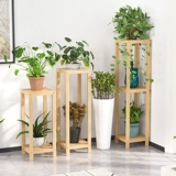 Цветочные стойки, крытый твердый дерево многослойный балкон -балкон декоративная посадка гостиная, сочный зеленый горшок железный горшок железный набор растений