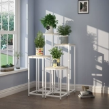 Железная спальня стальная и деревянная цветочная стенда Многослойная крытая крышка специальная цветочная полка многофункциональный зеленый укроп, висящий стул орхидея, многослойный