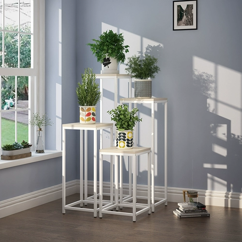 Железная спальня стальная и деревянная цветочная стенда Многослойная крытая крышка специальная цветочная полка многофункциональный зеленый укроп, висящий стул орхидея, многослойный