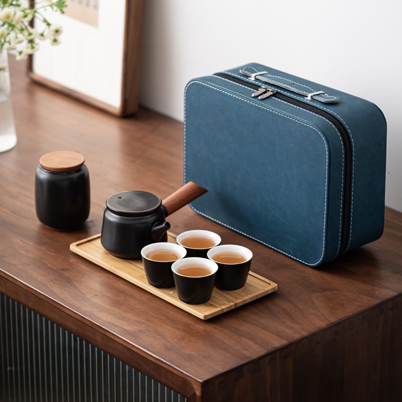 Express Cup Travel Tea Set Portable Kung Fu Tea Set One Pot Four Cups Simple Outdoor Side Tea Pot