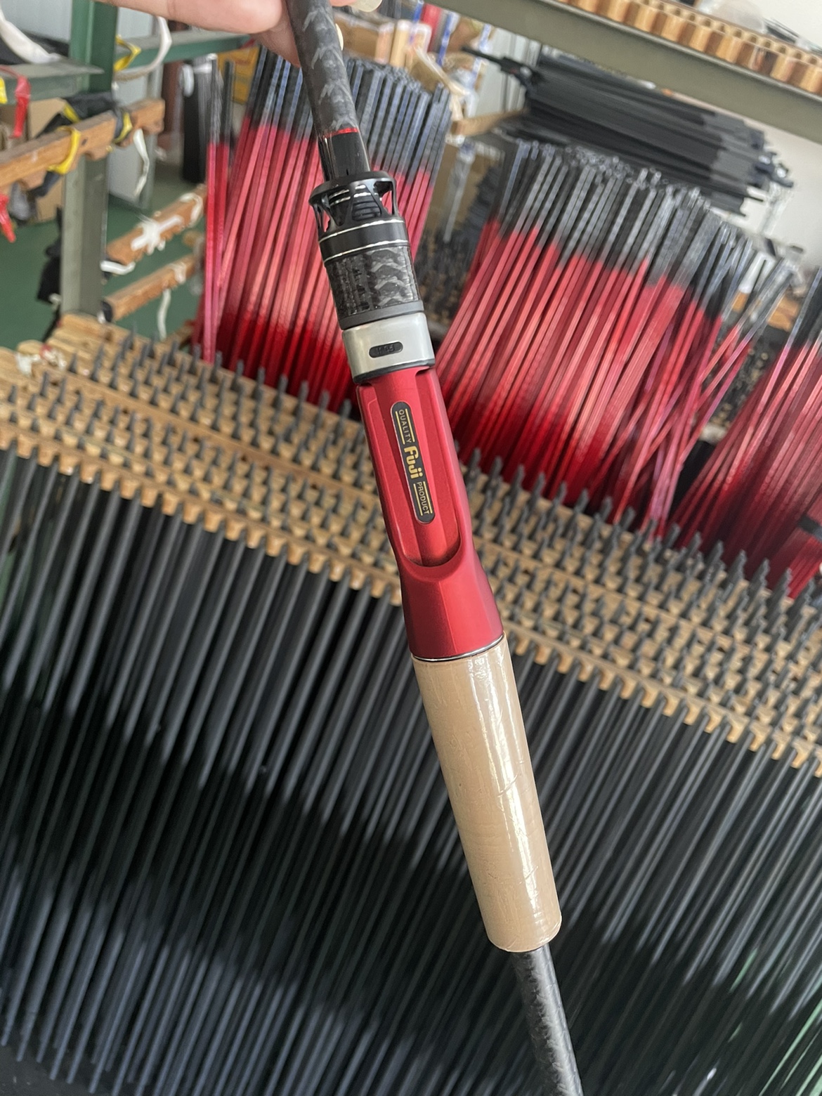 Single-section road sub-pole 1 98-meter worm rod Fuji micro-guide ring ultra-fast adjustment whole body Toray low 40T four-axis rice cloth