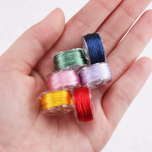 Шелковый маленький плетеный комплект с кисточками ручной работы, с вышивкой