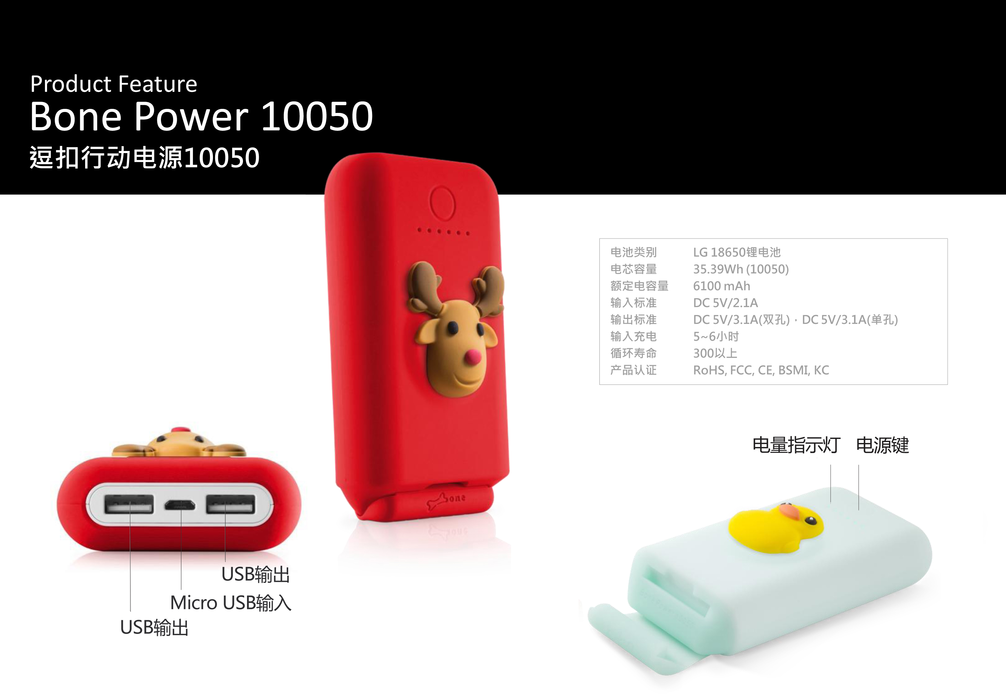 Xương Bubble của Apple Huawei điện thoại di động 10050mAh kép USB 7 Cartoon giữ điện thoại Bảo rechargeyour nhanh - Ngân hàng điện thoại di động sạc dự phòng iphone 12
