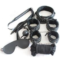 Sex toys handcuffs blindfold rope skin whip men and women with sm instruments props binding sex tools couple series