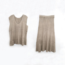 Spring and Autumn Fashion Set Women Sleeveless Knitting L1949