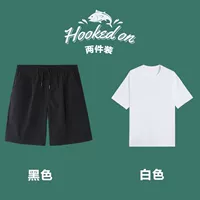 黑色（516-纯色）+白色（T888T恤）（两件装）