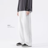 Осенние штаны для отдыха подходит для мужчин и женщин, в американском стиле, свободный прямой крой, оверсайз