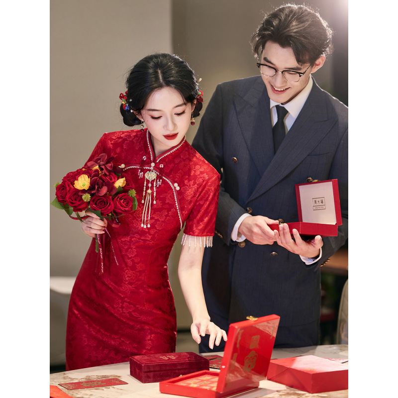 High-End Nursing Dress for Postpartum Mothers, 2026 Spring/Summer, New Chinese-Style Improved Qipao for Breastfeeding High-End Nursing Dress for Postpartum Mothers, 2026 Spring/Summer, New Chinese-Style Improved Qipao for Breastfeeding
