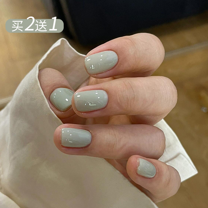 Green Nail Art 2026 New Nail Gel Polish Bean Green Mint Green Gray Green Nail Salon Exclusive Autumn and Winter Bestsellers