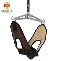 助邦 Подличная кожаная тяга Тропительная головка ставит универсальную тягу шейного отдела позвоночника