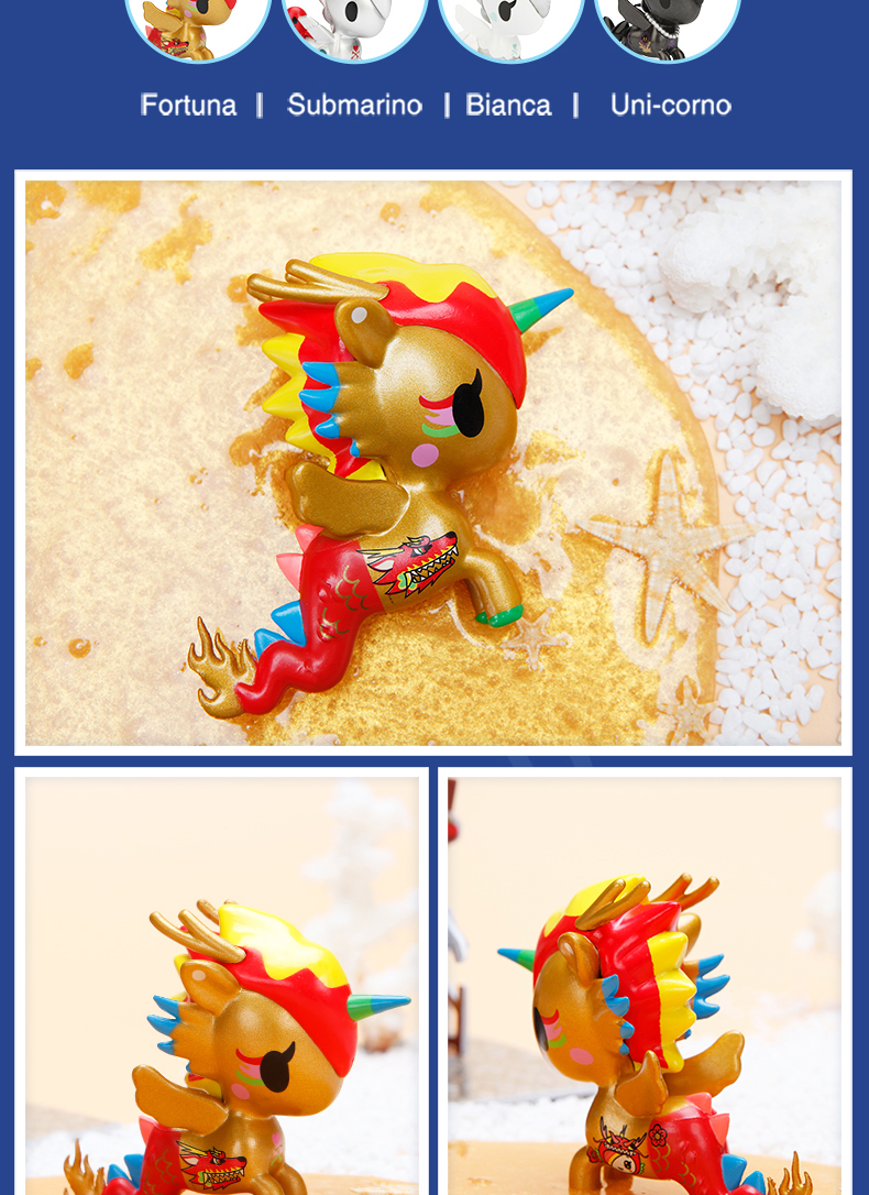Tokidoki 淘 family Gia đình nàng tiên cá mới 3 thế hệ hộp mù nhỏ dễ thương làm đồ trang trí búp bê nhỏ - Capsule Đồ chơi / Búp bê / BJD / Đồ chơi binh sĩ mô hình giấy anime