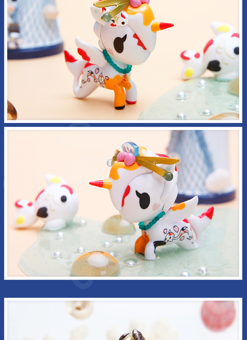 Tokidoki 淘 family Gia đình nàng tiên cá mới 3 thế hệ hộp mù nhỏ dễ thương làm đồ trang trí búp bê nhỏ - Capsule Đồ chơi / Búp bê / BJD / Đồ chơi binh sĩ mô hình giấy anime