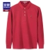 Áo thun polo trẻ trung và trung niên Romon / Luo Meng 2018 cotton dài tay mùa thu mới aso polo Polo
