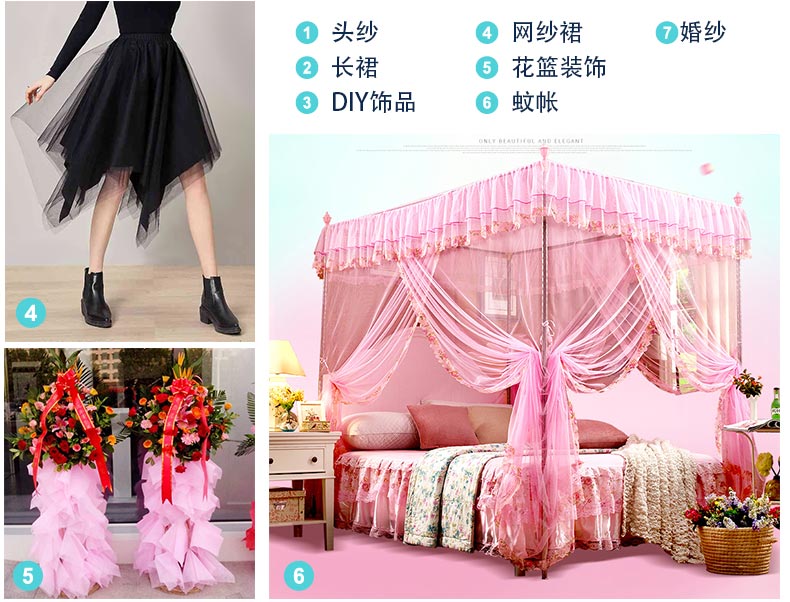Mềm gạc liệu màn chống muỗi lưới lưới tài liệu được mã hóa căng vải trắng ren váy chất liệu quần áo mùa hè - Vải vải tự làm giá vải cotton