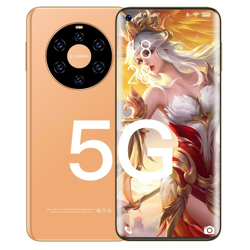 2021 new 7 8 inch curved screen All Netcom 5G Internet Smart Big screen Phone 16G 512G 512G Memory 256