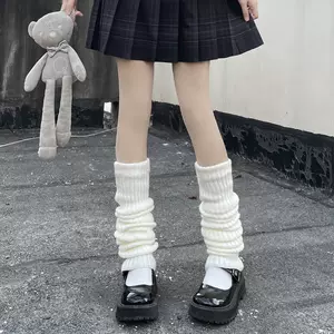 Зимние теплые ноги пушистые гот gyaru y2k аксессуары готика