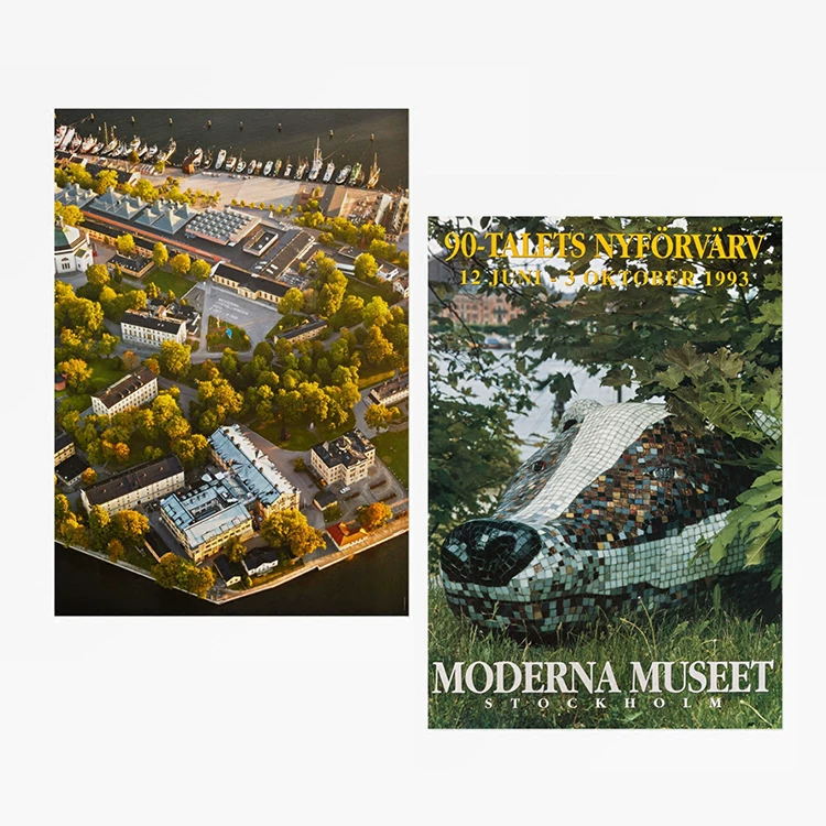 Импортированный Liveart Свундский Moderna Museet Стокгольмский музей искусств Выставочный зал здание Ландшафт