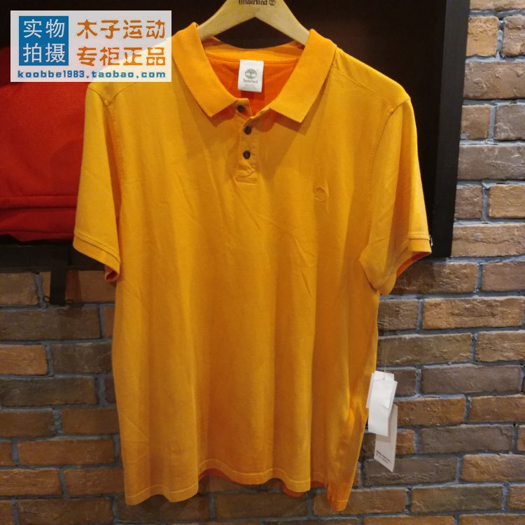 Timberland Timberland nam ngắn tay áo thun mỏng áo thun A1A6S gốc 590 - Áo polo thể thao ao polo nam