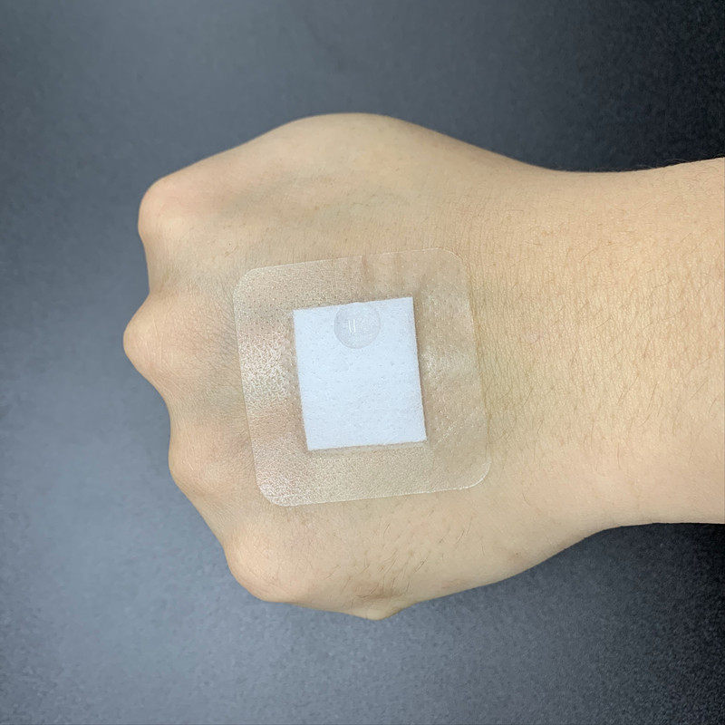 PU防水透明创口贴3.8X3.8cm洗澡不脱落 50片正方形粘性好户外急救贴