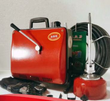 Sewer opening artifact Electric pipe dredging machine Household sewer opening tool Kitchen toilet toilet dredging machine