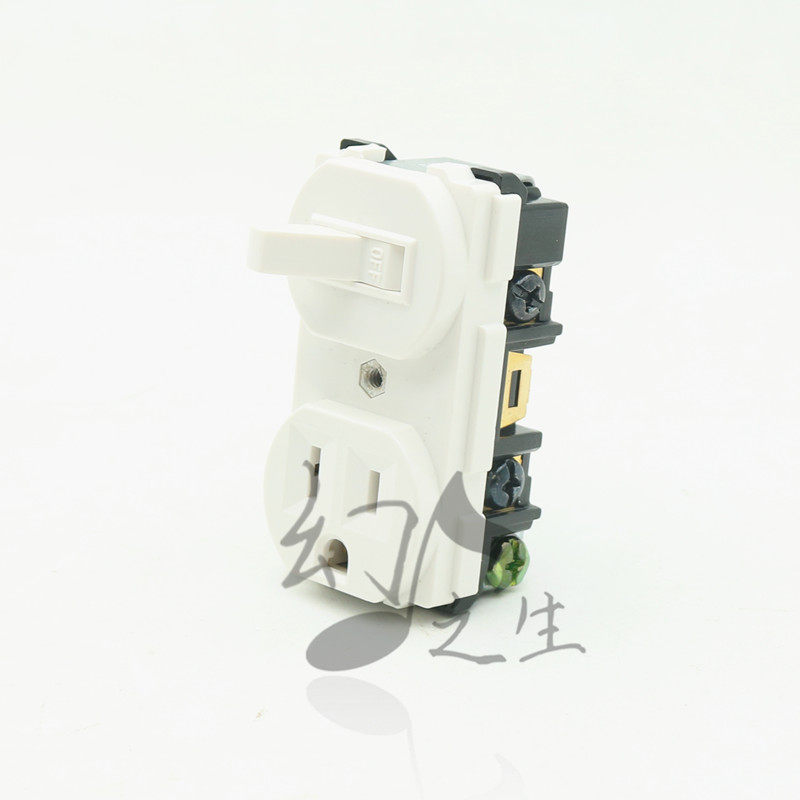 Original single American switch with American standard Hifi audio socket unit American standard two-way socket American standard socket