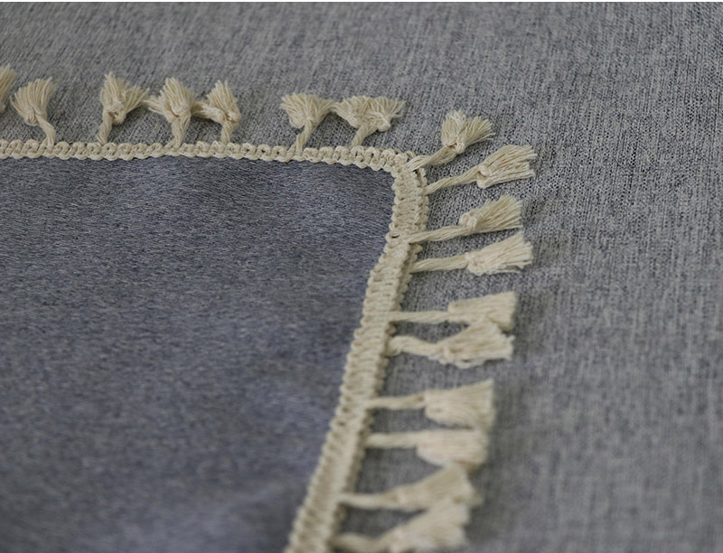 Bàn cà phê bàn ​​vải vải cotton và vải lanh màu xám nhạt màu xanh lá cây IKEA Bắc Âu phòng hội nghị lớn bàn làm việc vải bàn - Khăn trải bàn khăn trải bàn đám cưới
