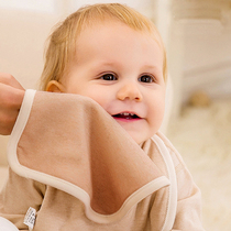 Baby towel Terry face towel cotton soft moisture absorption without printing and dyeing baby natural organic color cotton square towel handkerchief