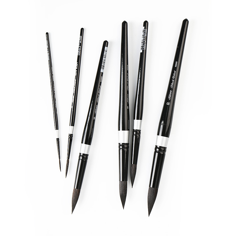 Spot American Black Swan Black Velvev3000S Watercolor Brush Round Squirrel Hairy Watercolor Brush