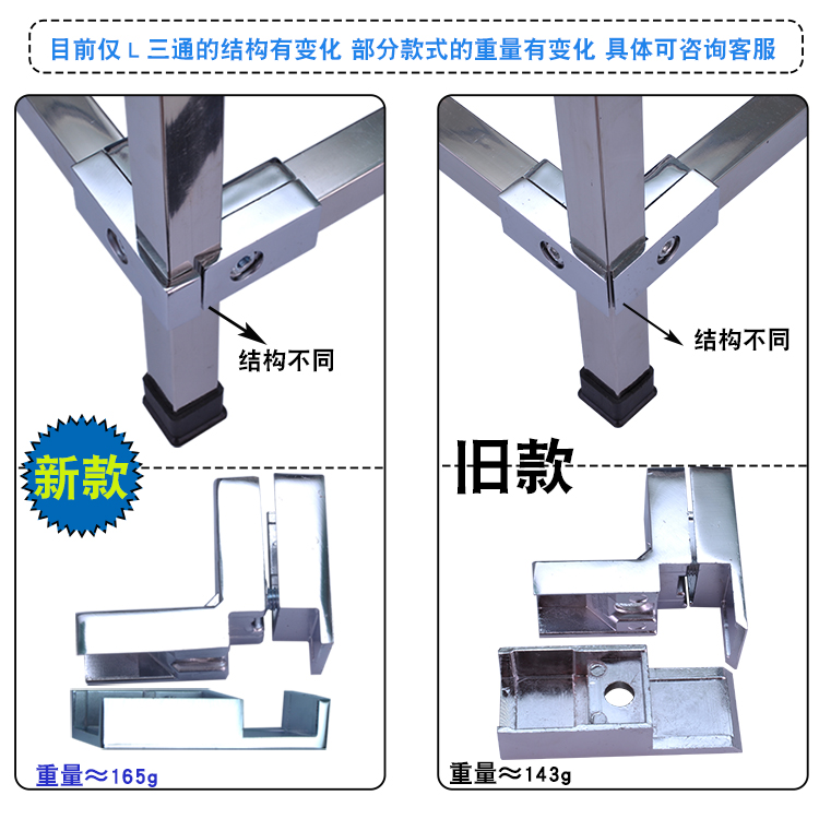 Khớp nối kim loại vuông hợp kim nhôm đa chiều 25mm đầu nối phụ kiện cố định