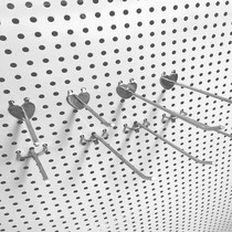 Round hole hole plate accessories adhesive hook mobile phone accessories supermarket jewelry plate adhesive hook hardware tools stainless steel adhesive hook