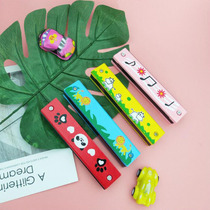 Childrens wooden harmonica Kindergarten Primary school pupils Percussion Instruments 16 holes Harmonica Creativity Students Mini instruments