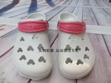 Летний лечебный массажер, классические тапочки в стиле Crocs, белые босоножки, закрытый носок