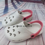 Летний лечебный массажер, классические тапочки в стиле Crocs, белые босоножки, закрытый носок