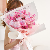 Seven New Years Eve bouquet full of flowers bouquet of flowers bouquet A lot of soap flowers Valentines Day Full Star Dried Flowers Perpetual Flowers