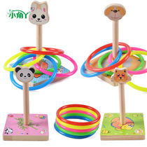 Wooden childrens fun throwing ferrule Parent-child interactive game activities Kindergarten area material educational toys