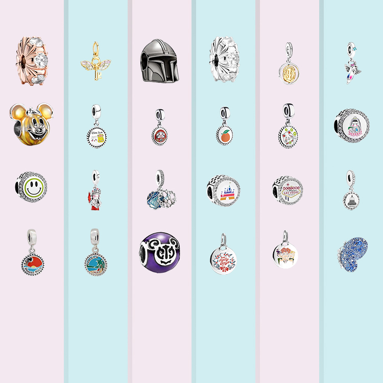 S925 Sterling Silver Star Wars Bracelet with Glass Beads, Fixed Clasp, Unicorn Beads, Loose Beads, Beaded Bracelet Accessories