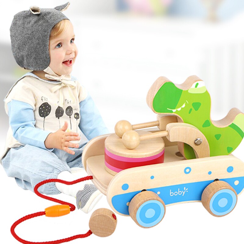 Baby walking walking baby dragging toys children towed snail pulling traction traction step pulling away push push