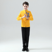 Childrens small suit suit suit boy Zhongshan costume small host catwalk show gown handsome suit summer
