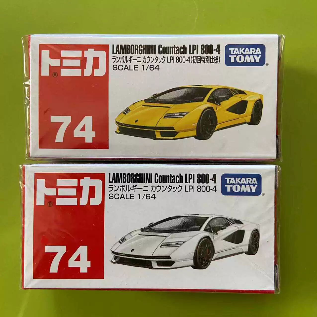 TOMY TOMICA красный и белый корпус № 74 модель Lamborghini Countash LP800 сплав 6 штук бесплатная доставка