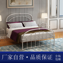 Xin Lihao 2019 iron bed European custom princess retro bed iron frame bed single double iron bed 1 5 meters 1 8