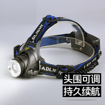 LED Headlights Floodlight Rechargeable Night Fishing Light Super Bright Fishing Light Miners Lamp Head Mounted Flashlight Outdoor Hiking