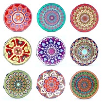 Xinjiang Uyghur Handdrum 8-inch Dunhuang Flying Sky Hand Drum Bell Drum Rainbow Floating With Bell Drum Retro Dance Bell Drum