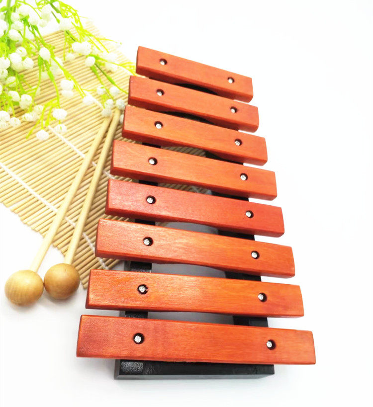 Orff children's percussion instrument 8-tone percussion piano eight-tone mahogany xylophone playing piano children's toys teaching aids