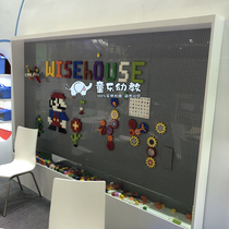 Kindergarten gear building blocks Wall compatible with Lego large particles block base plate gear assembly construction childrens toys