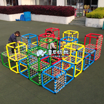 Kindergarten looking for Maze drilling hole climbing pipeline children free splicing pipe climbing drilling hole combination outdoor toys