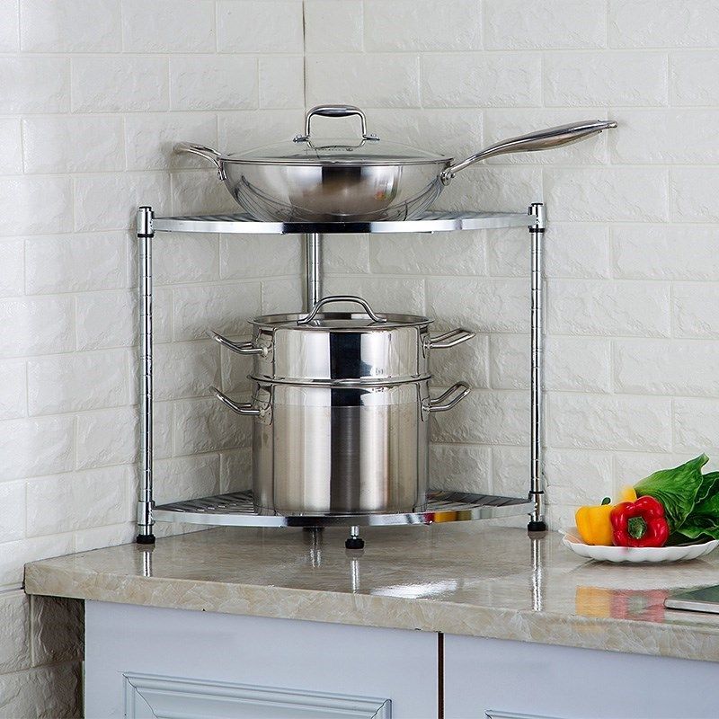 [USD 26.92] Kimchi Rack Floor to Floor Floor Triangle Storage Pan Racks ...