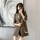 2023 spring new style French Hepburn style temperament high-end fashion casual design sense contrasting color small suit jacket female