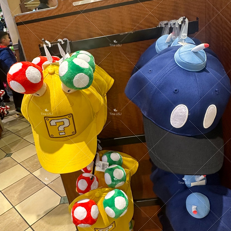 Domestic In-Stock Japan Usj Osaka Universal Studios Nintendo Mario Mushroom Bombman Baseball Cap