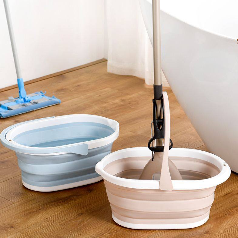 Plus Size Portable Folding Mop Bucket Portable Province Space On-board Water Storage Clean Bucket Water Basin Feet Basin